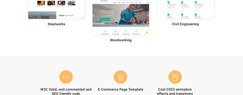 Dynamics - Industrial Multipage HTML5 Website Template - Features Image 4
